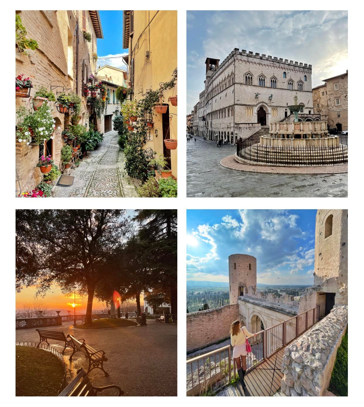Spello e Perugia, Umbria.